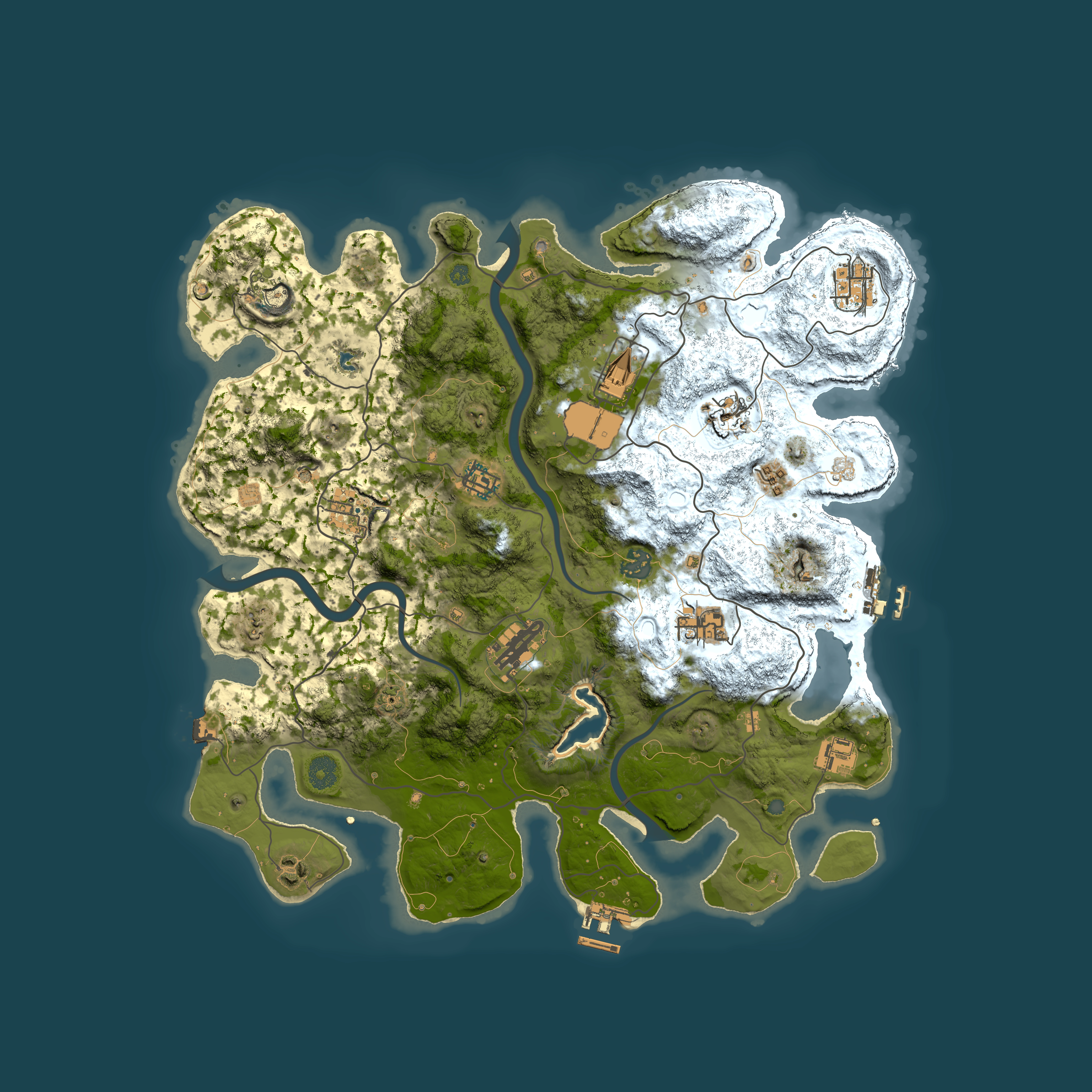 Full top-down render of Rust map seed 1768238525, 4000x4000m
