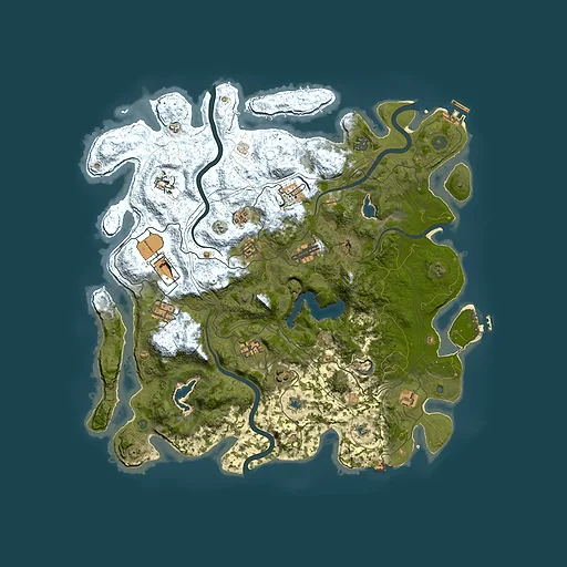 Rust map seed 507273315, 4500x4500m top-down preview