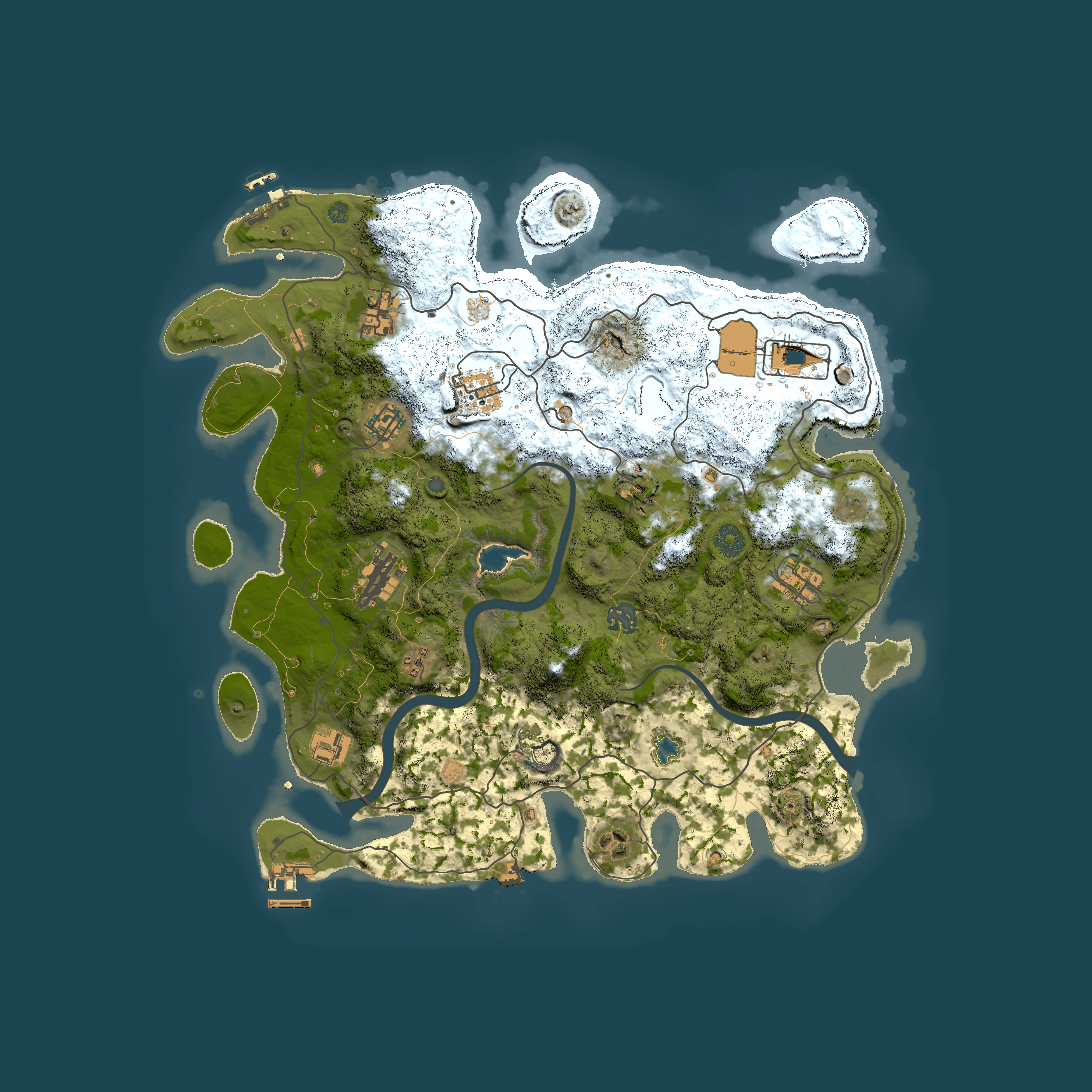 Full top-down render of Rust map seed 2002618631, 4000x4000m