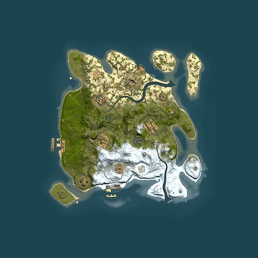Rust map seed 1404261815, 3000x3000m top-down preview