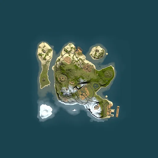 Rust map seed 1845901188, 2000x2000m top-down preview
