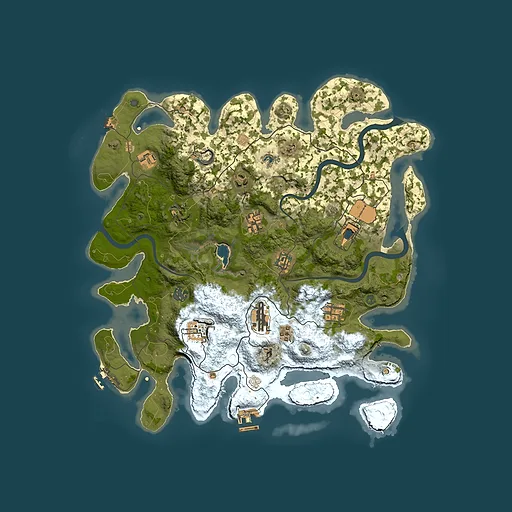 Rust map seed 1605617941, 4000x4000m top-down preview