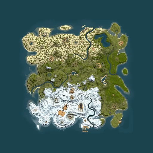 Rust map seed 1509425370, 4500x4500m top-down preview