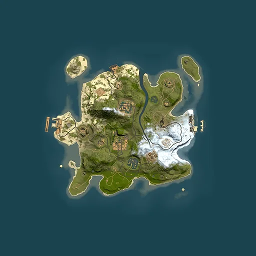 Rust map seed 401565673, 2500x2500m top-down preview
