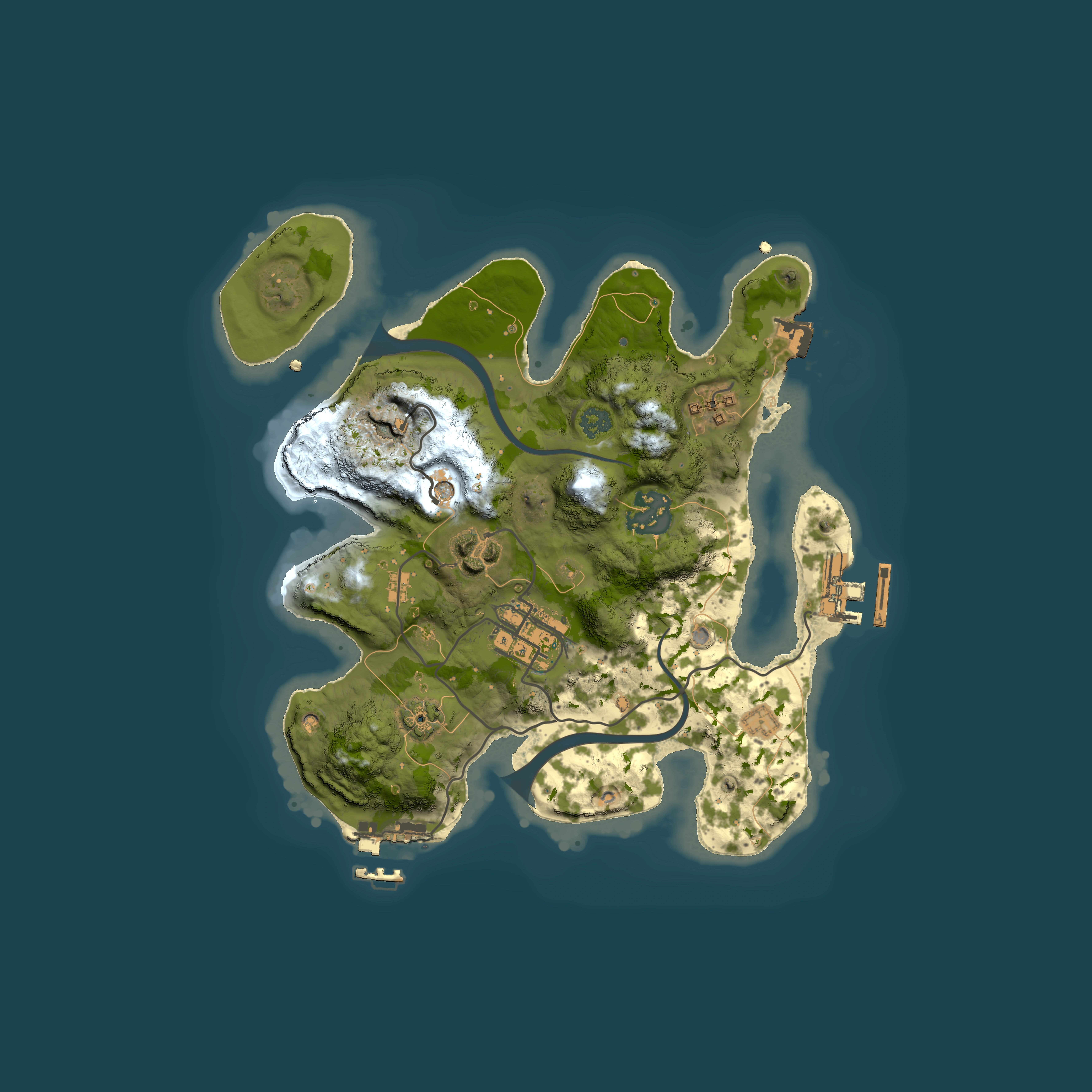 Full top-down render of Rust map seed 817946080, 2500x2500m