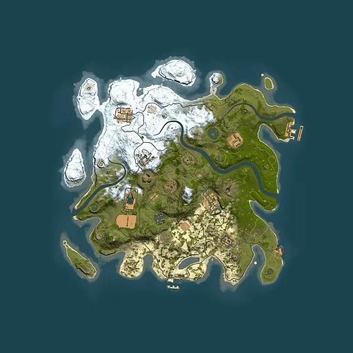 Rust map seed 1081528644, 3500x3500m top-down preview