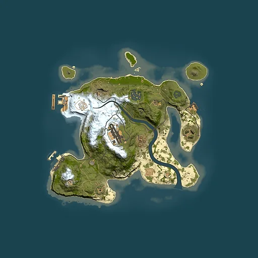 Rust map seed 57980078, 2500x2500m top-down preview