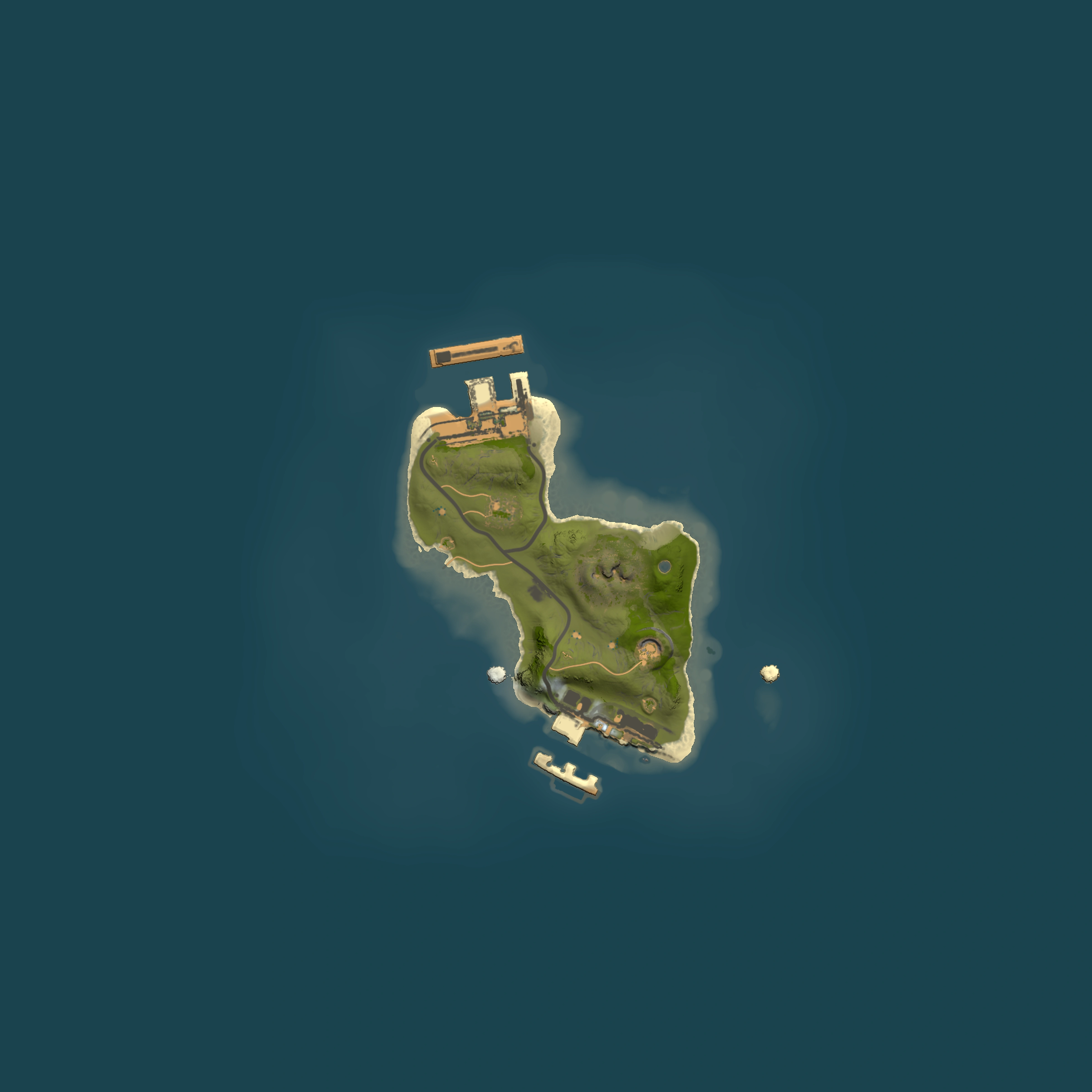 Full top-down render of Rust map seed 1916137639, 1500x1500m