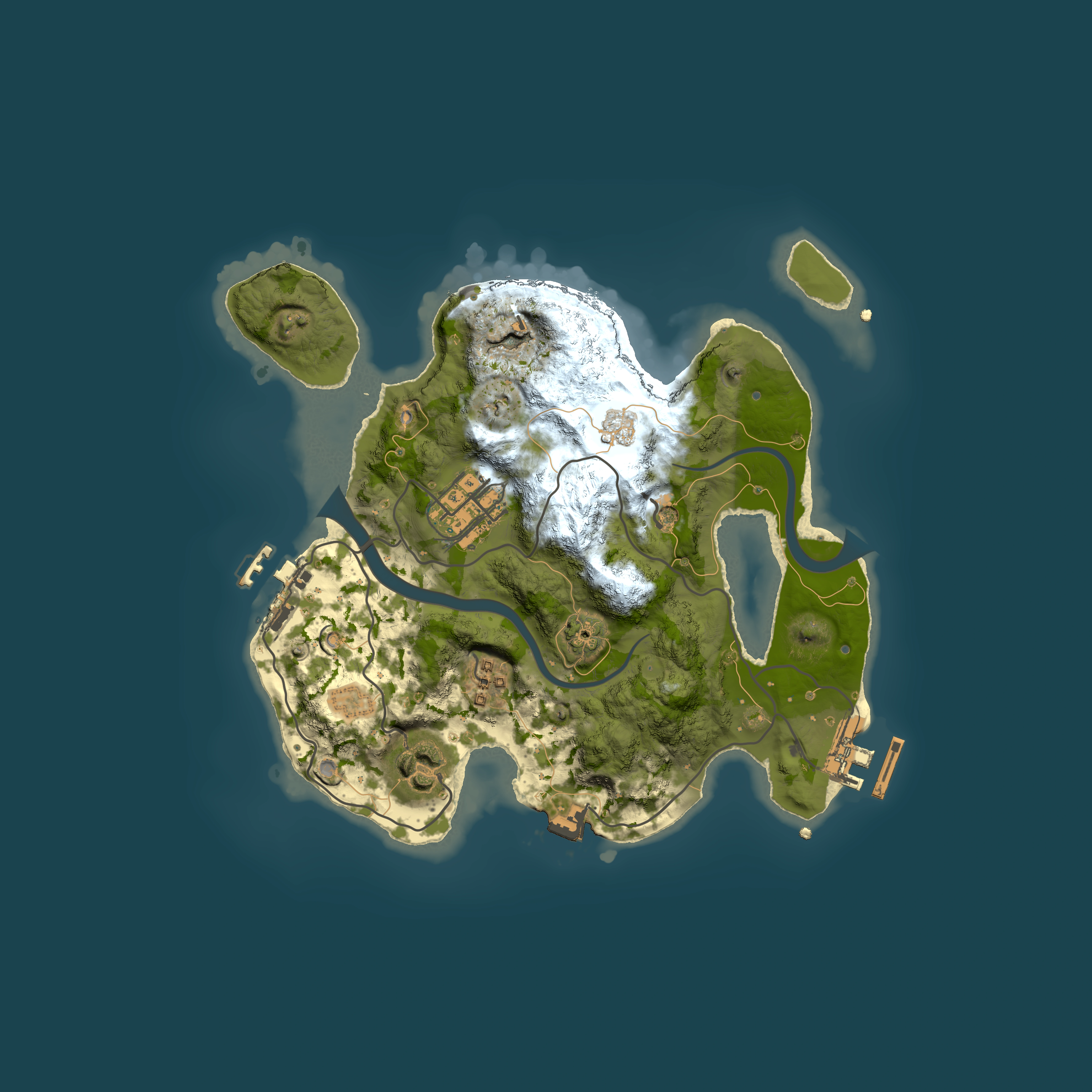 Full top-down render of Rust map seed 1646484955, 2500x2500m