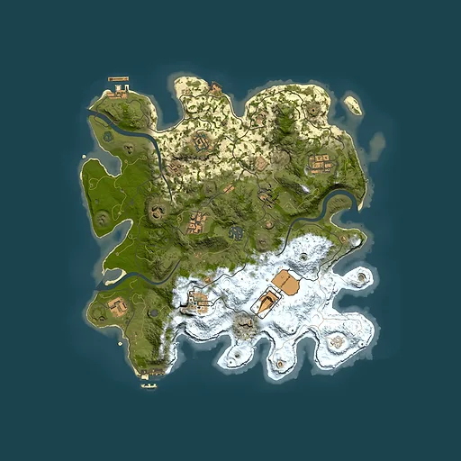 Rust map seed 1508303093, 3500x3500m top-down preview