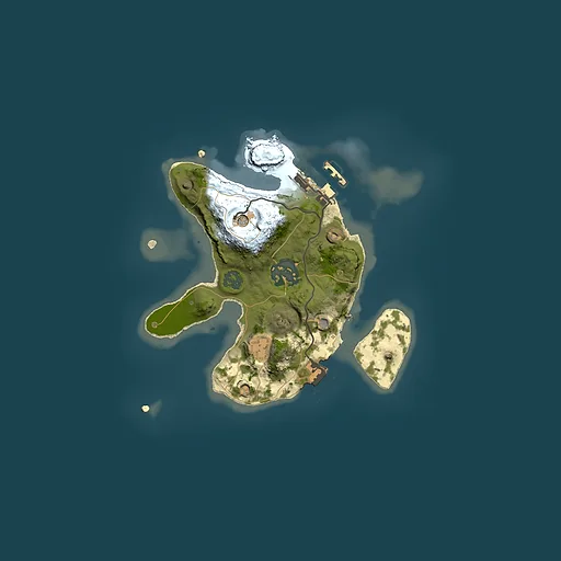 Rust map seed 450643429, 2000x2000m top-down preview