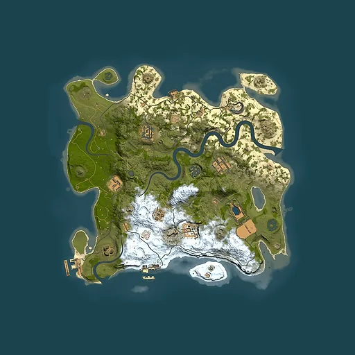 Rust map seed 1120690691, 3500x3500m top-down preview