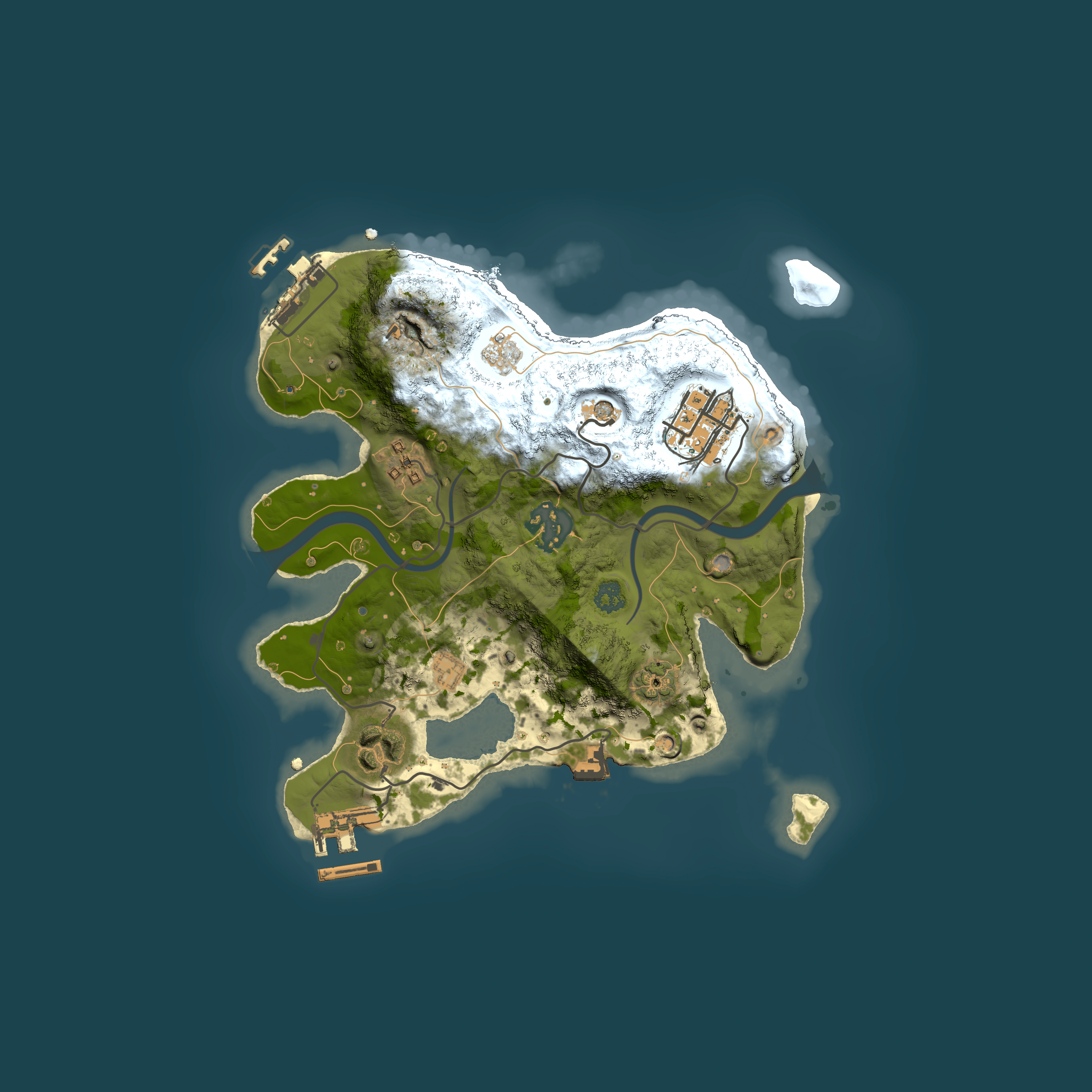 Full top-down render of Rust map seed 1452944298, 2500x2500m