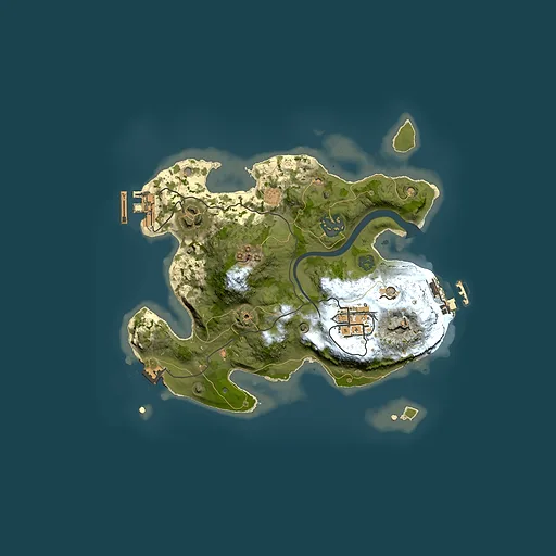 Rust map seed 1169205495, 2500x2500m top-down preview