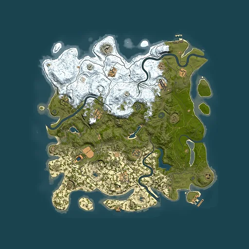 Rust map seed 1343651071, 4500x4500m top-down preview