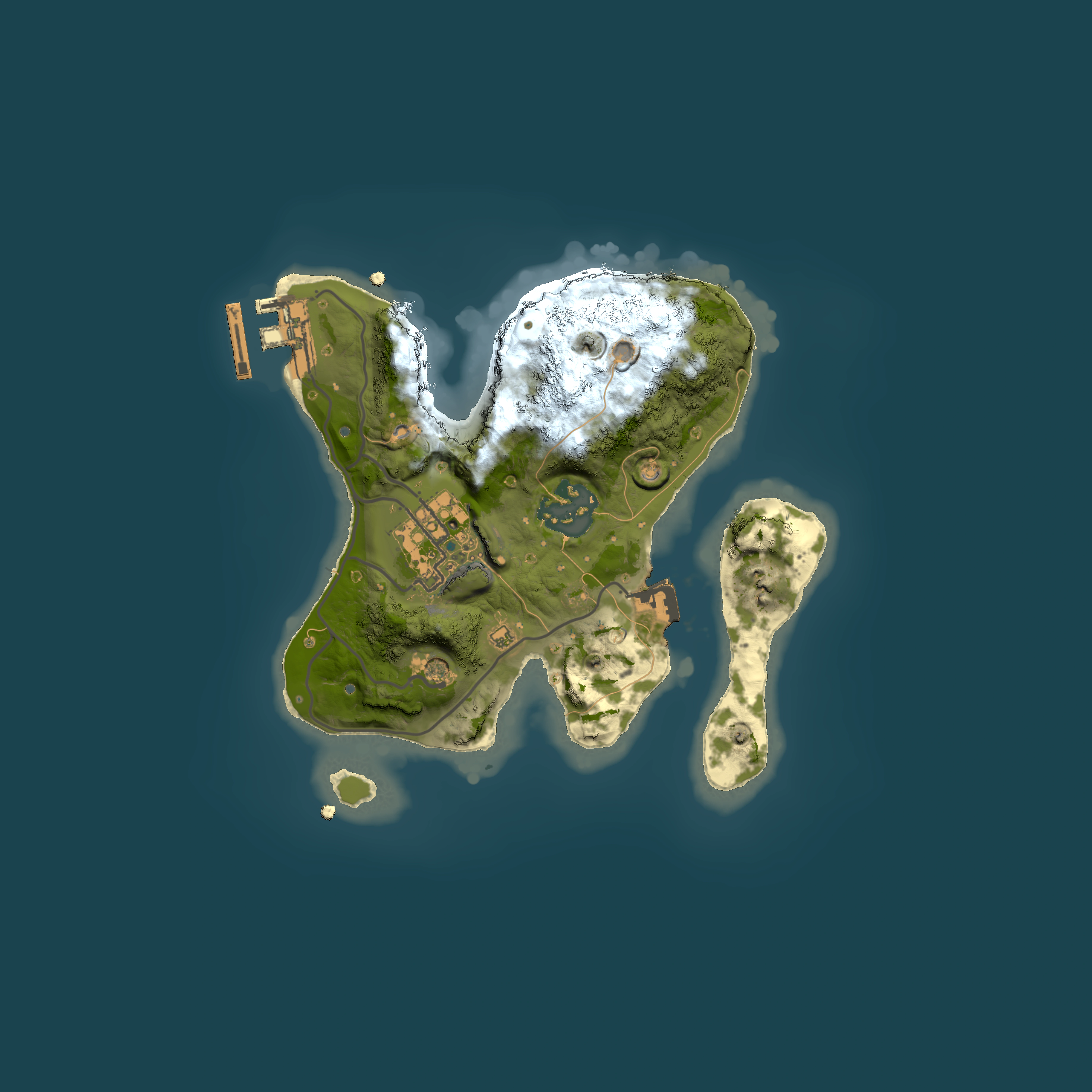Full top-down render of Rust map seed 575838459, 2000x2000m