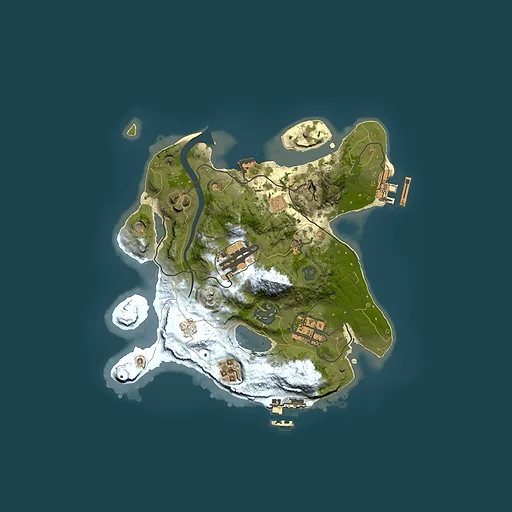 Rust map seed 871825241, 2500x2500m top-down preview