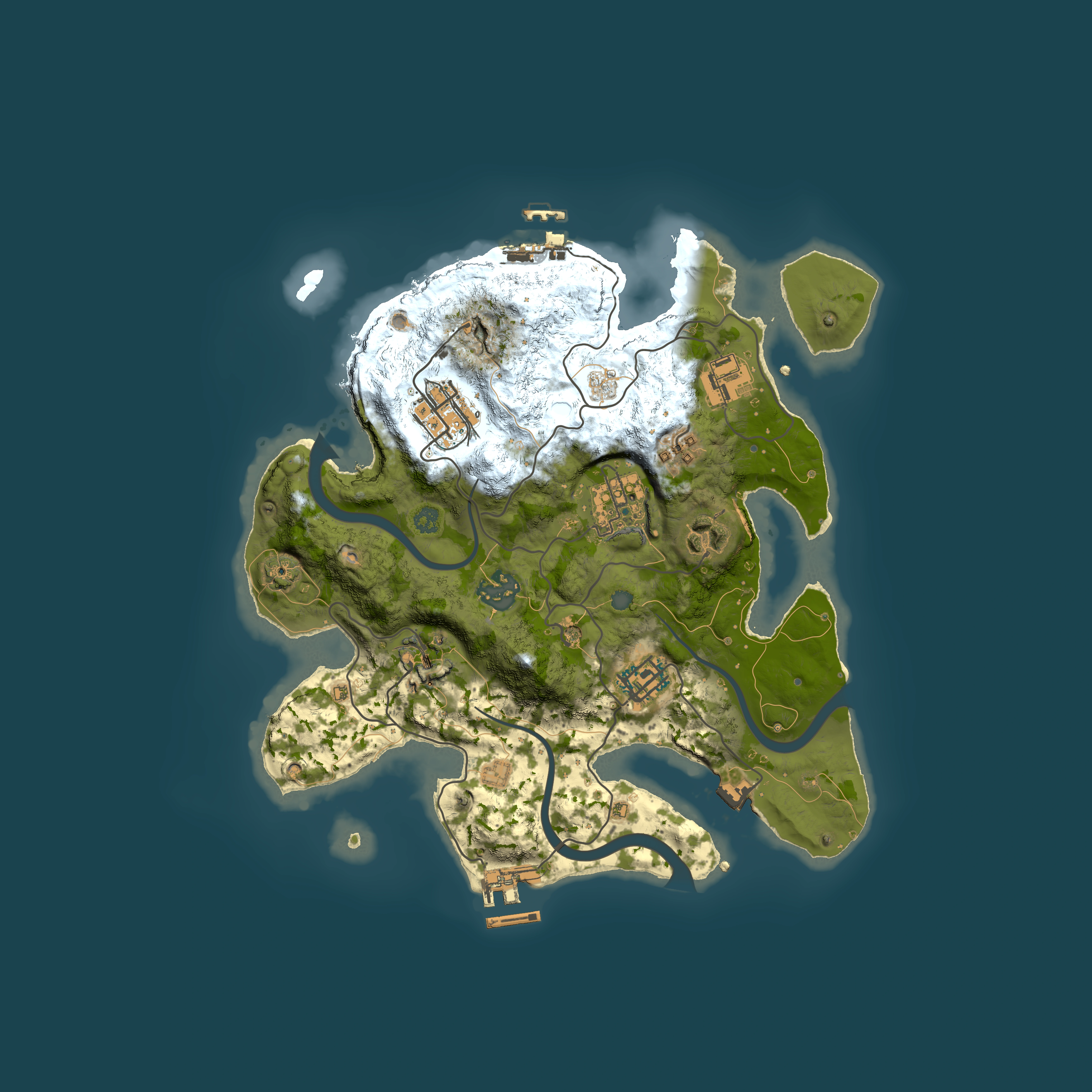 Full top-down render of Rust map seed 362628504, 3000x3000m