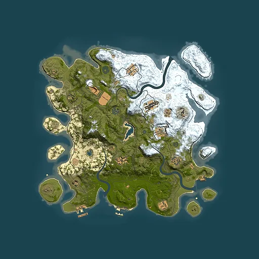 Rust map seed 1278121246, 4000x4000m top-down preview