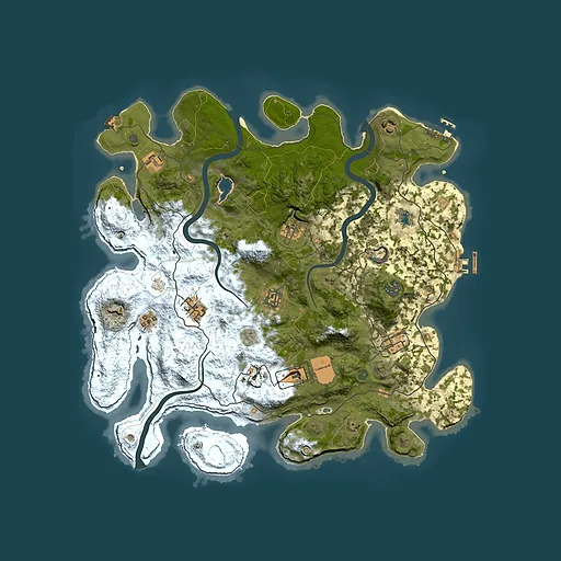 Rust map seed 643235009, 4000x4000m top-down preview