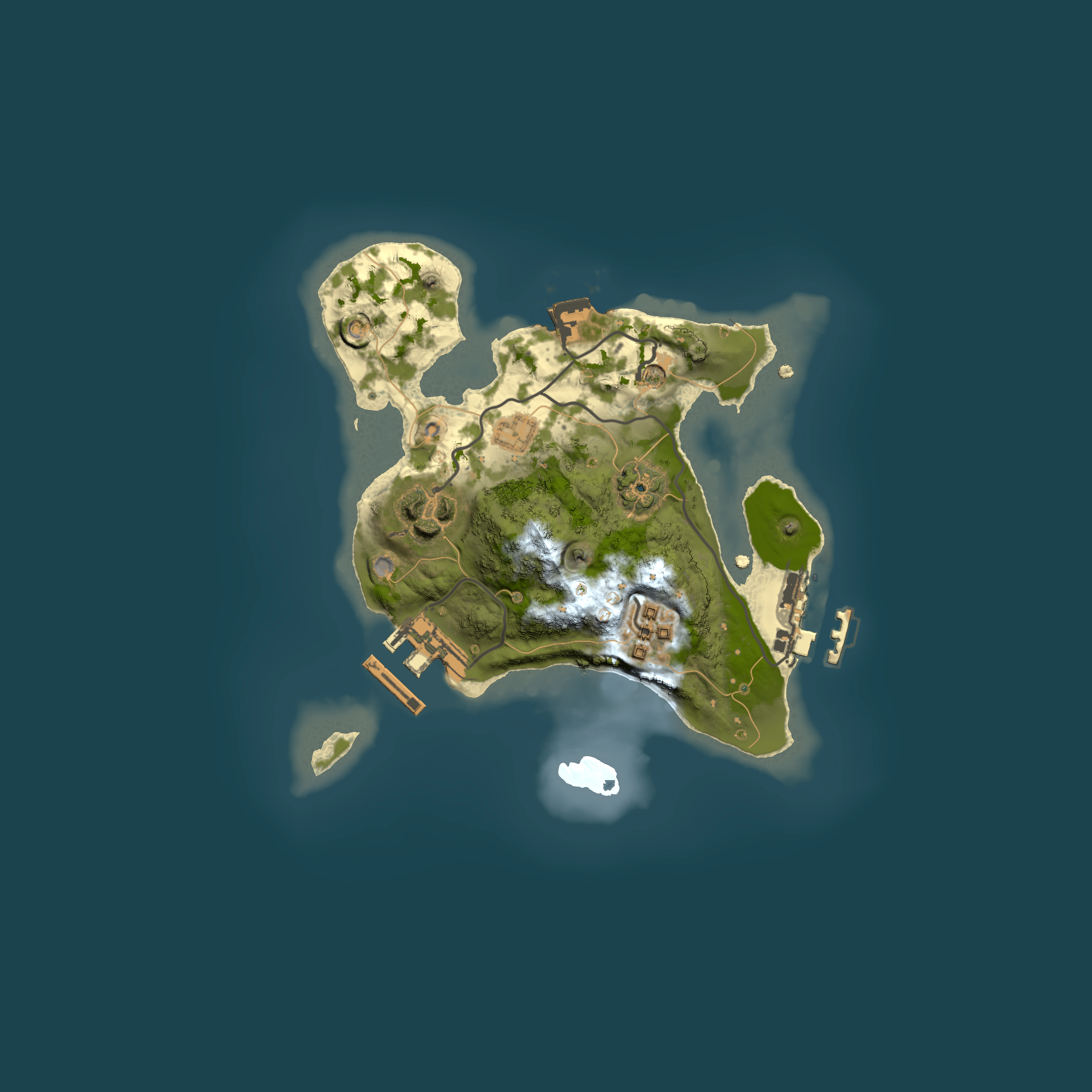 Full top-down render of Rust map seed 1483317673, 2000x2000m