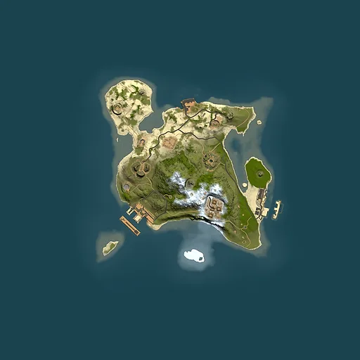 Rust map seed 1483317673, 2000x2000m top-down preview