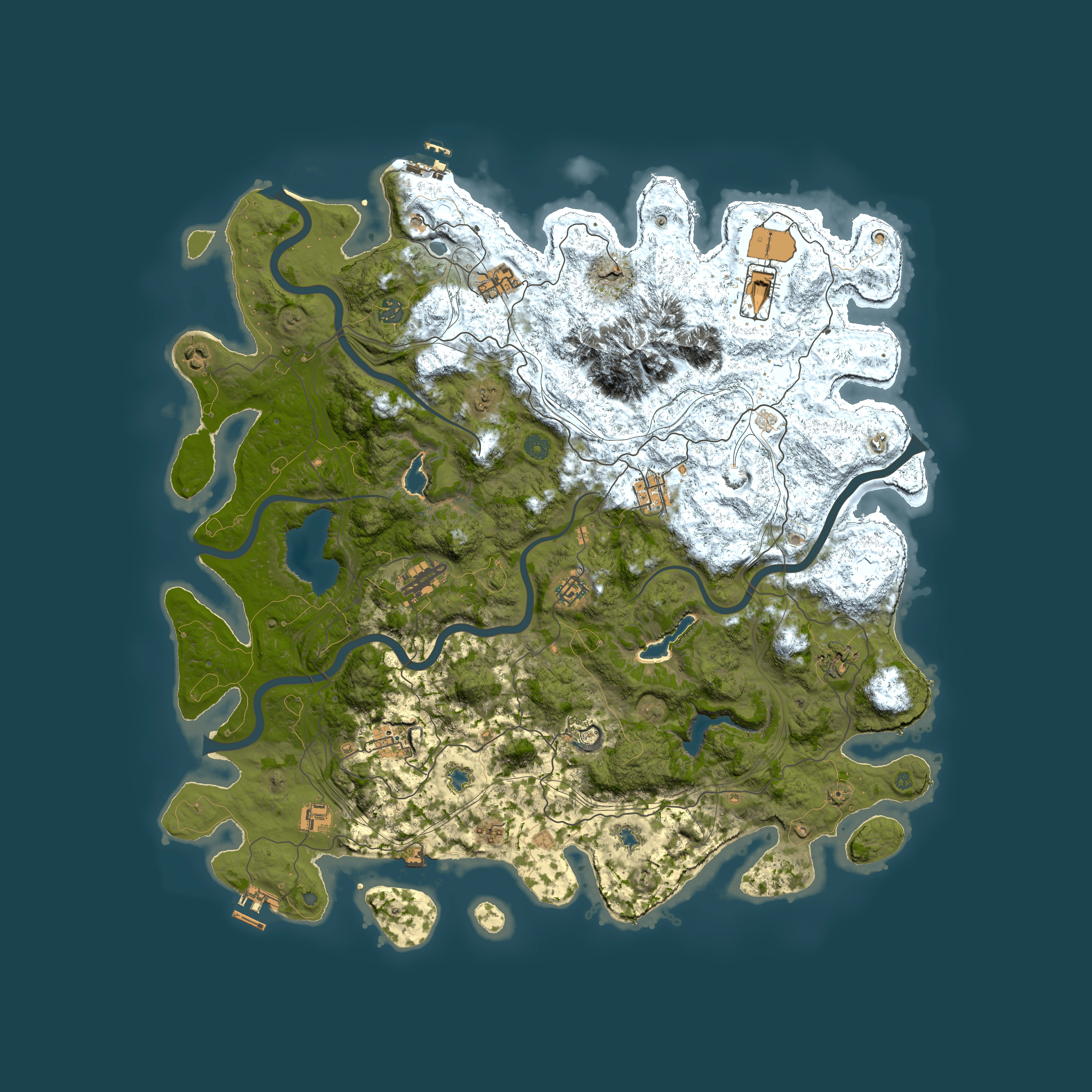 Full top-down render of Rust map seed 939760512, 5000x5000m