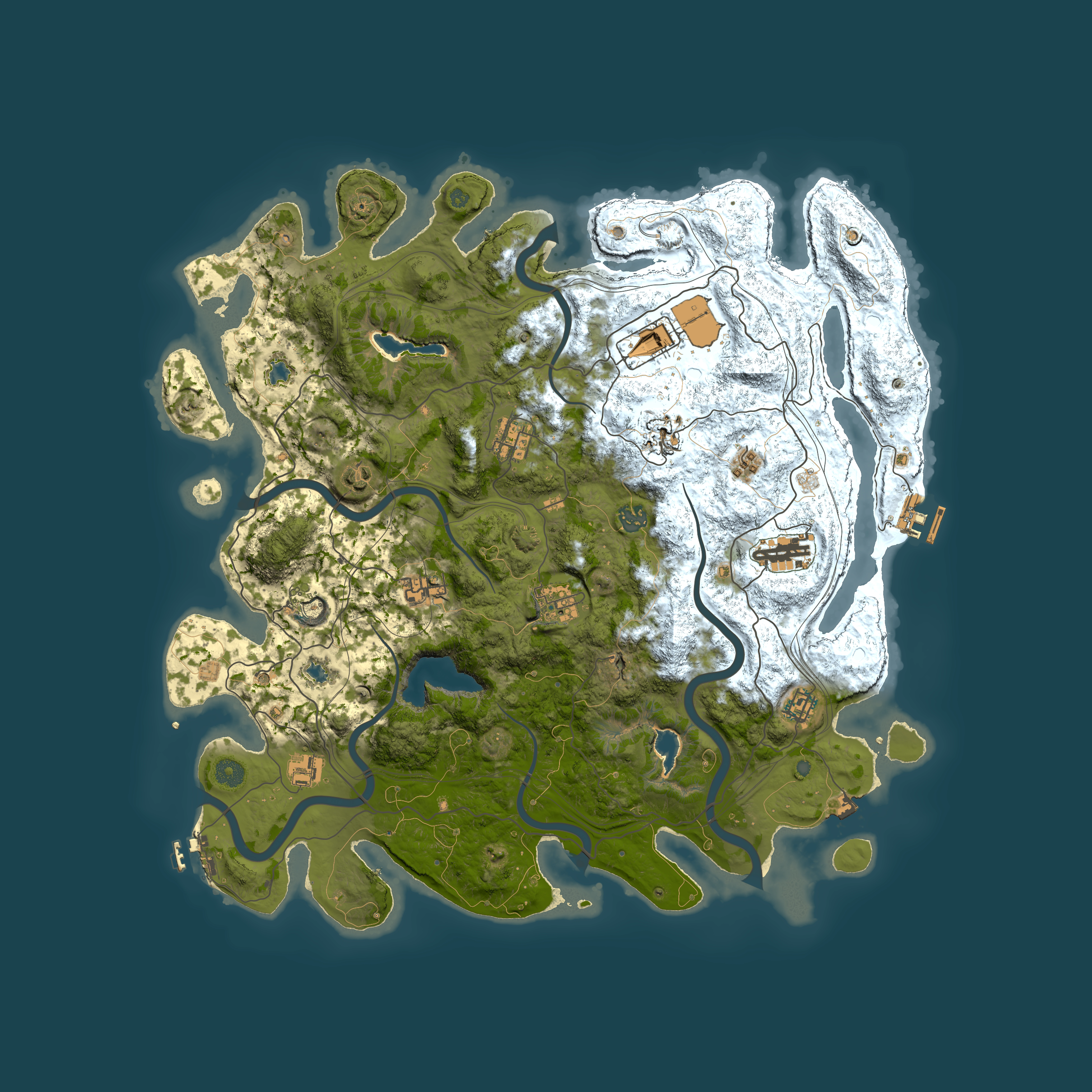 Full top-down render of Rust map seed 1700918954, 4500x4500m