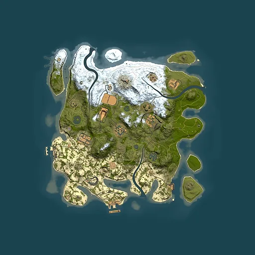 Rust map seed 1622240545, 3500x3500m top-down preview
