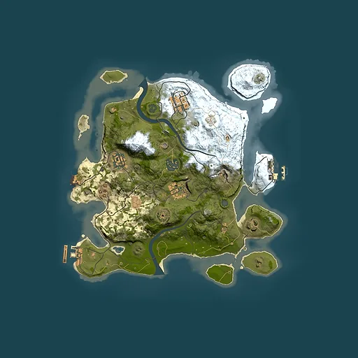Rust map seed 387507259, 3000x3000m top-down preview