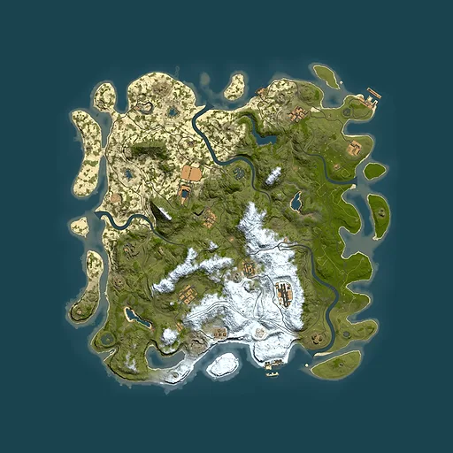 Rust map seed 1835012156, 4500x4500m top-down preview