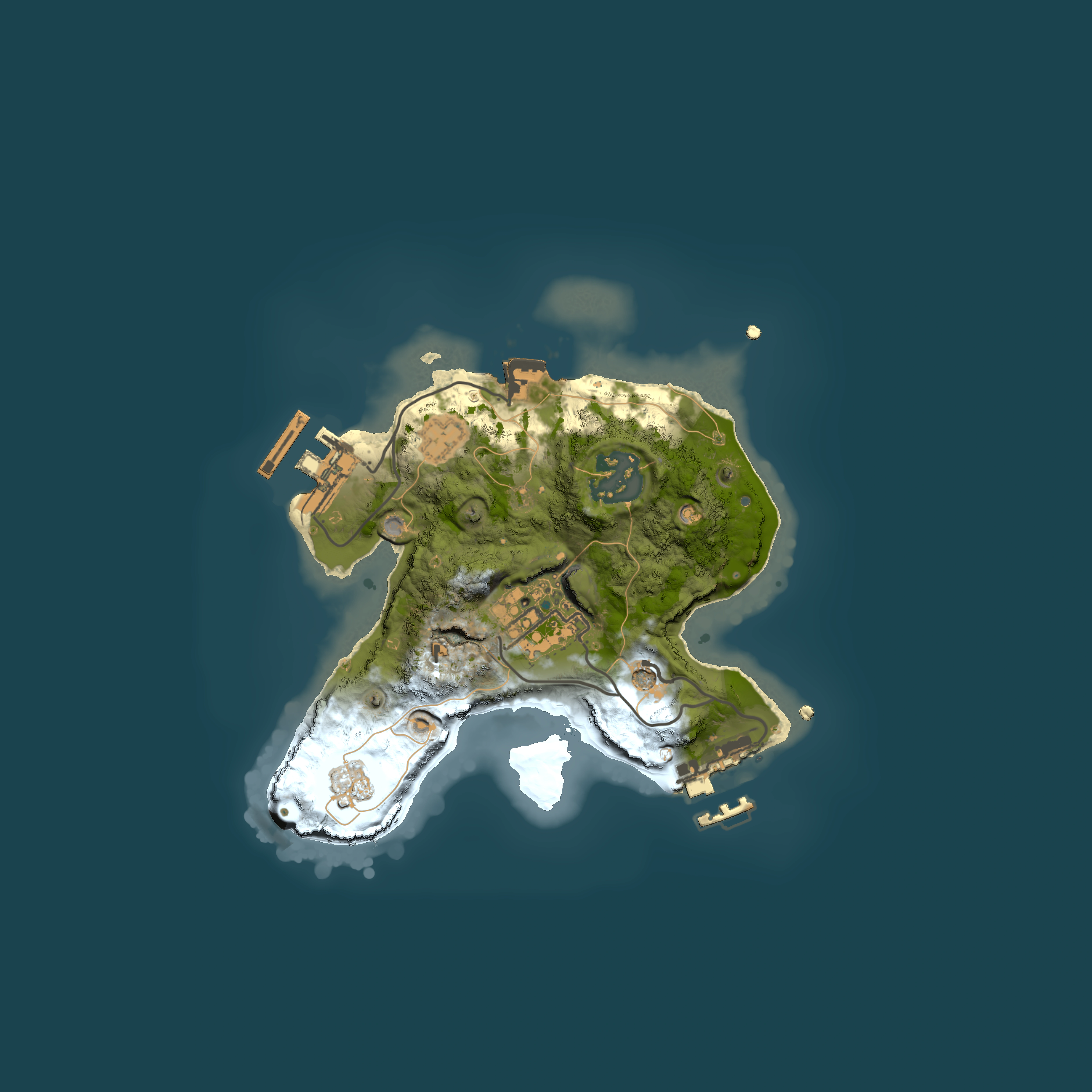 Full top-down render of Rust map seed 253700104, 2000x2000m