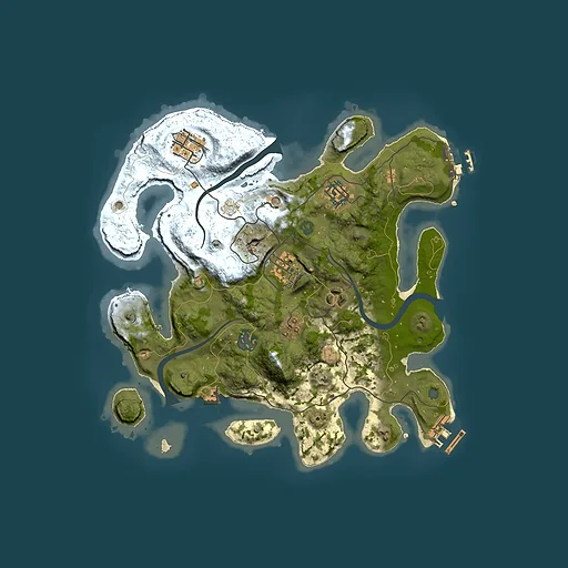 Rust map seed 753385984, 3000x3000m top-down preview