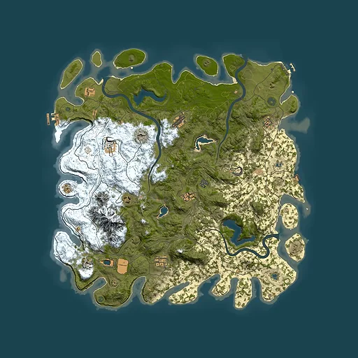 Rust map seed 452032475, 5000x5000m top-down preview