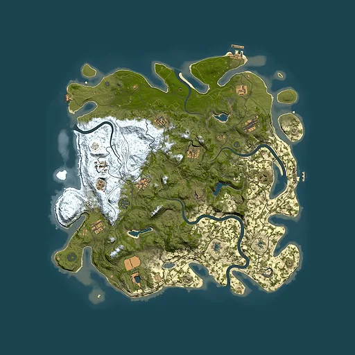 Rust map seed 1208649573, 4500x4500m top-down preview