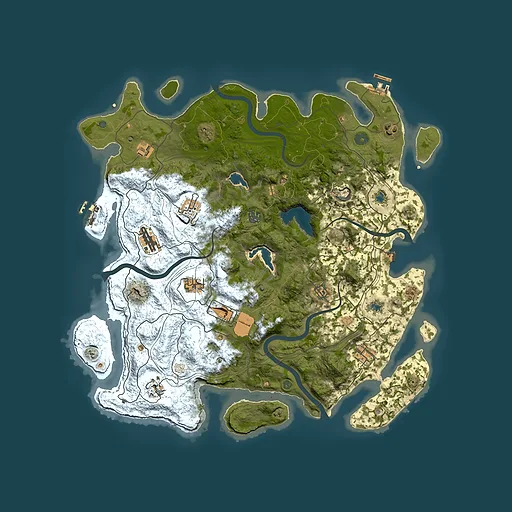 Rust map seed 96878782, 4500x4500m top-down preview