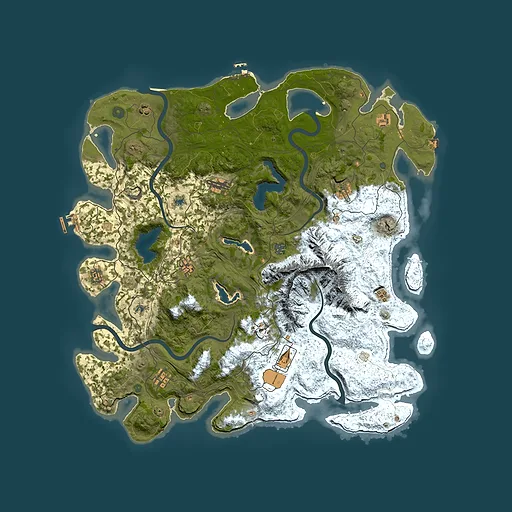 Rust map seed 834856052, 5000x5000m top-down preview