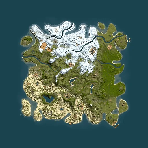 Rust map seed 1817115042, 4500x4500m top-down preview