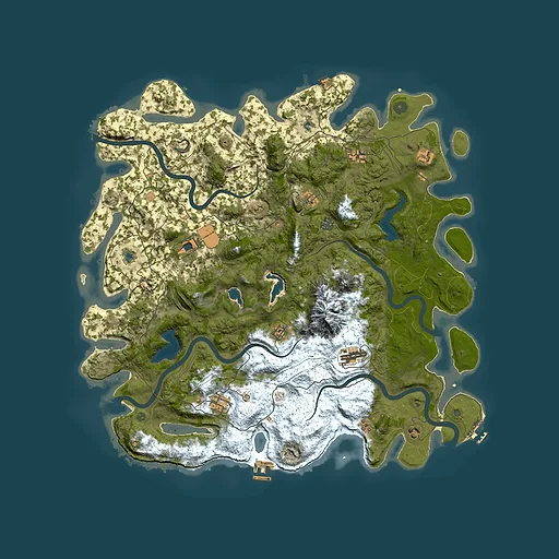 Rust map seed 1948818273, 5000x5000m top-down preview