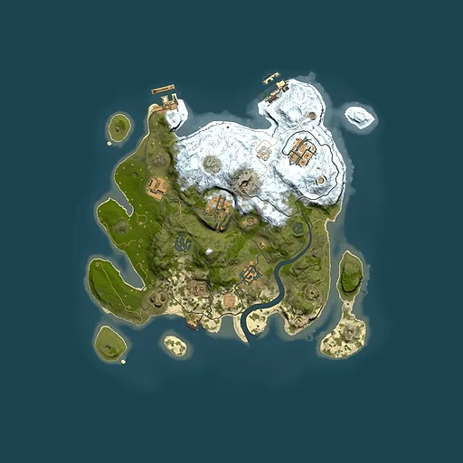 Rust map seed 2095275379, 3000x3000m top-down preview