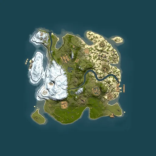 Rust map seed 1414296343, 3000x3000m top-down preview