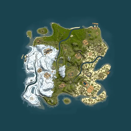 Rust map seed 62191714, 3500x3500m top-down preview