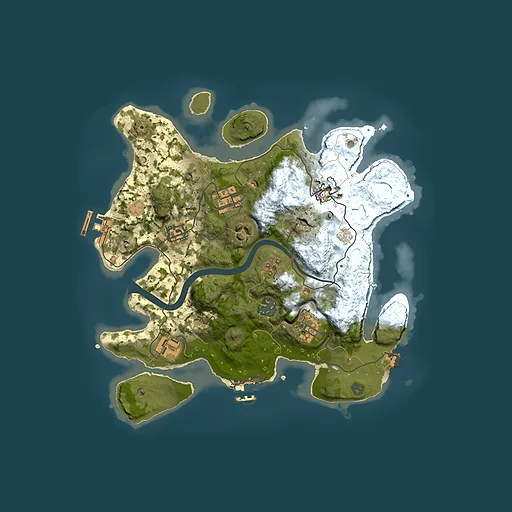 Rust map seed 1420630961, 3000x3000m top-down preview