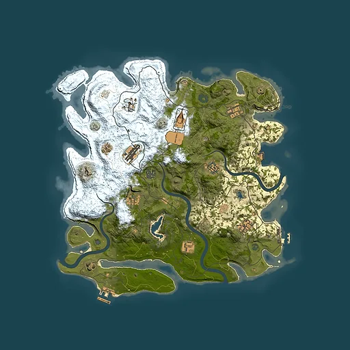 Rust map seed 1962967961, 4000x4000m top-down preview