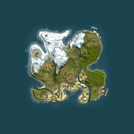 Rust map seed 1412767858, 2500x2500m top-down preview