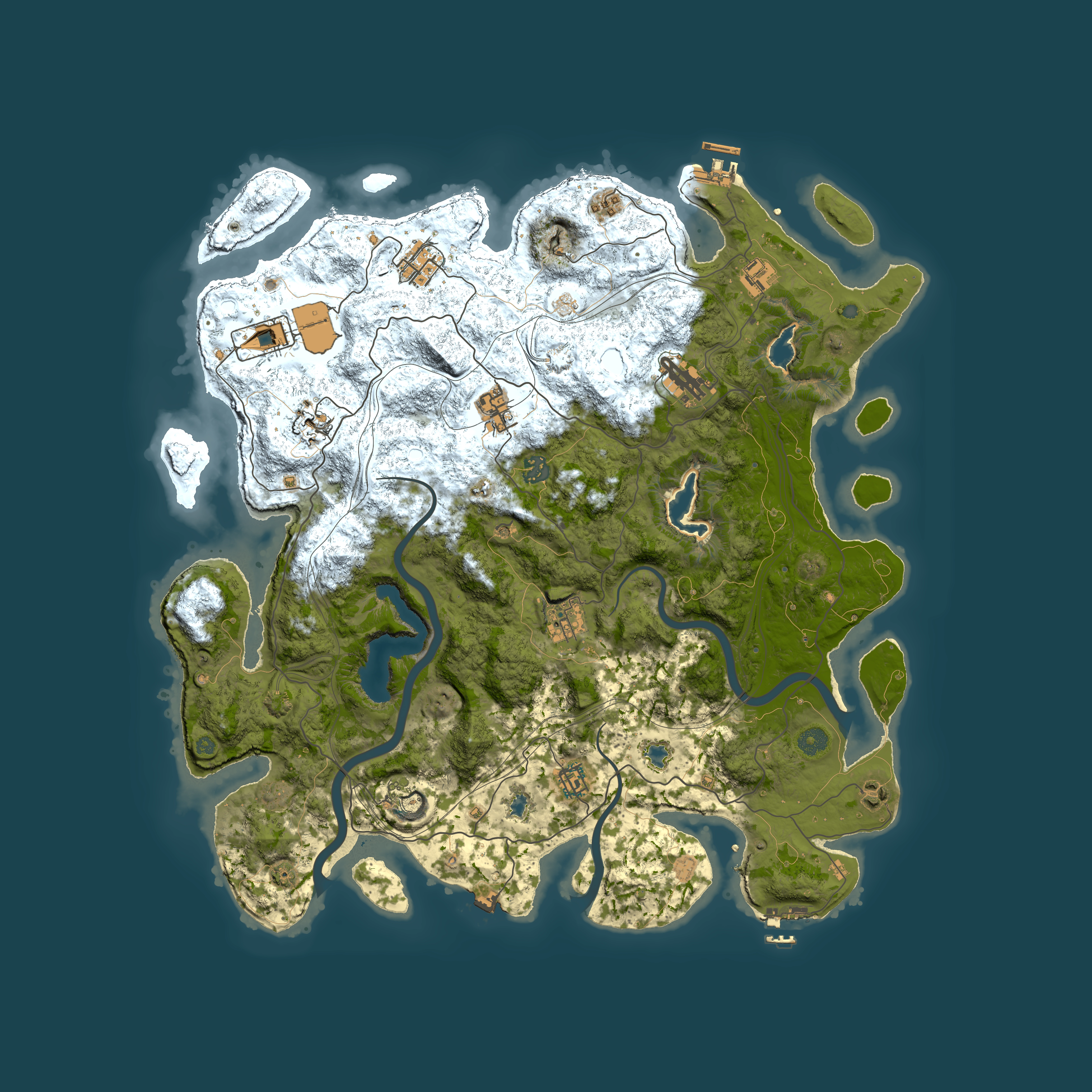 Full top-down render of Rust map seed 1652399384, 4500x4500m