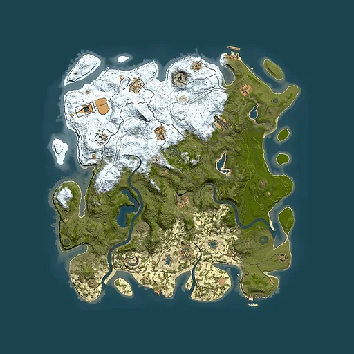Rust map seed 1652399384, 4500x4500m top-down preview
