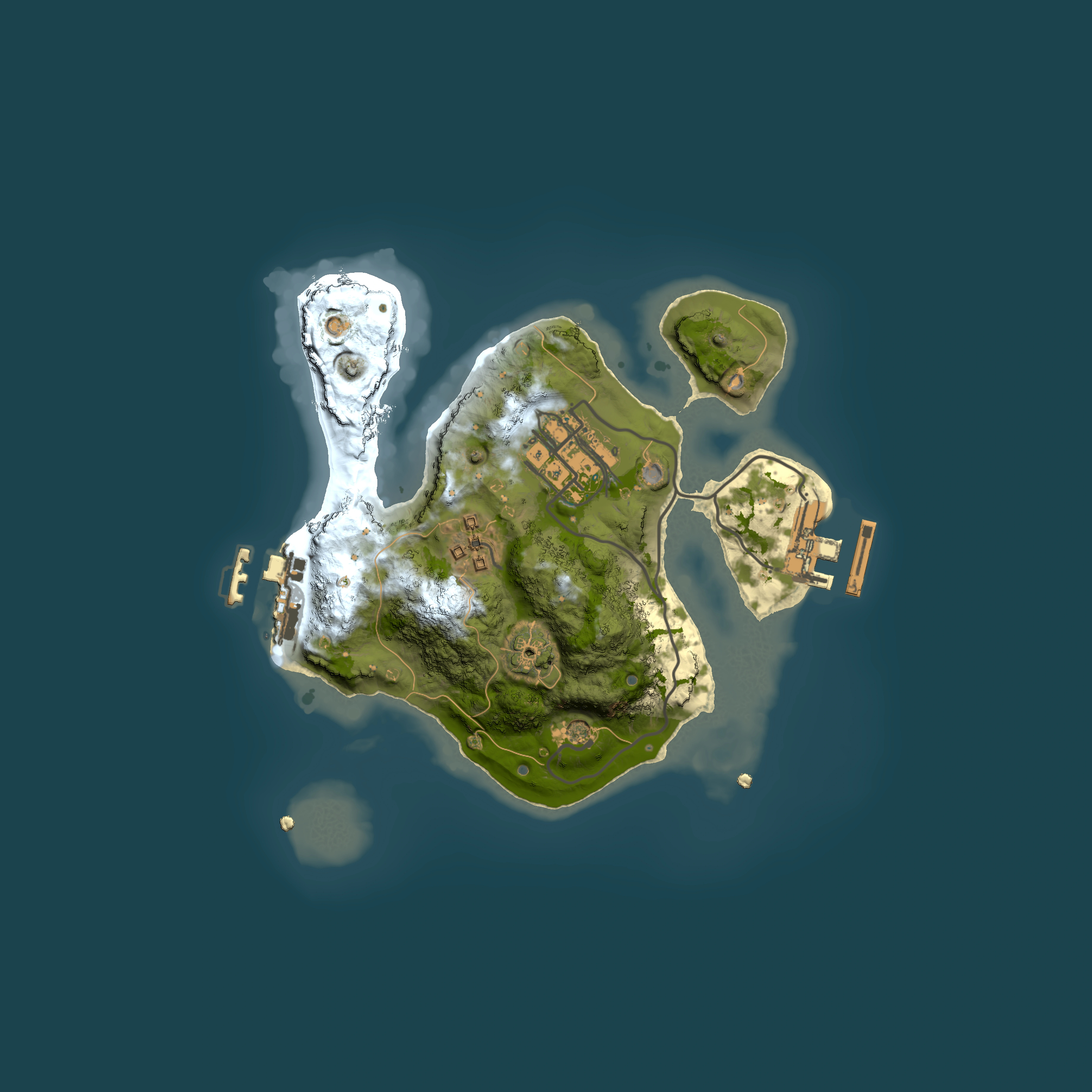 Full top-down render of Rust map seed 1659159366, 2000x2000m