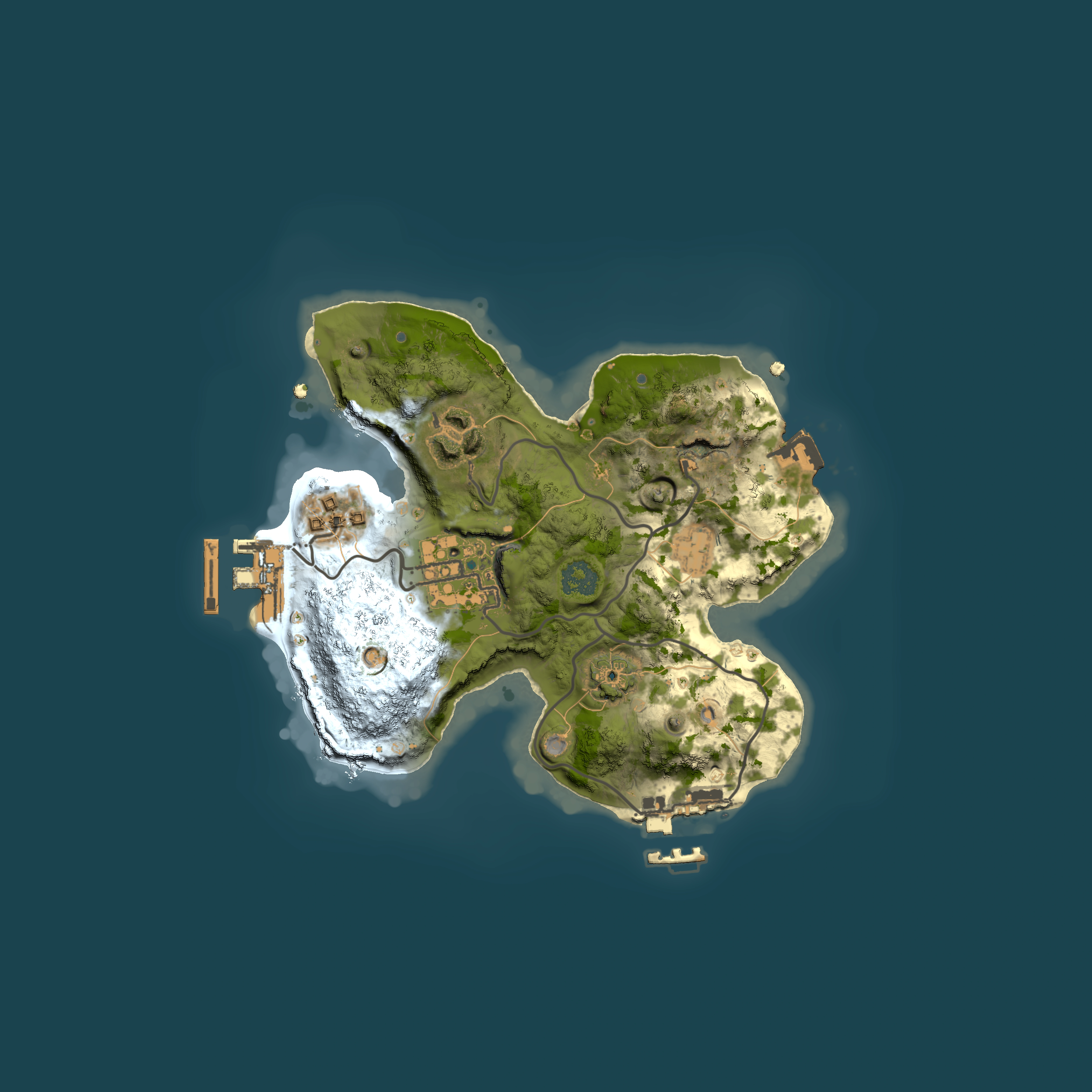 Full top-down render of Rust map seed 884704602, 2000x2000m