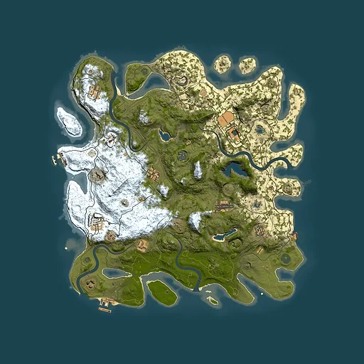 Rust map seed 809456271, 4500x4500m top-down preview